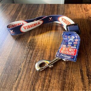 Virginia Cavaliers Dog Seat Belt Restraint - Large, Adjustable, Collegiate